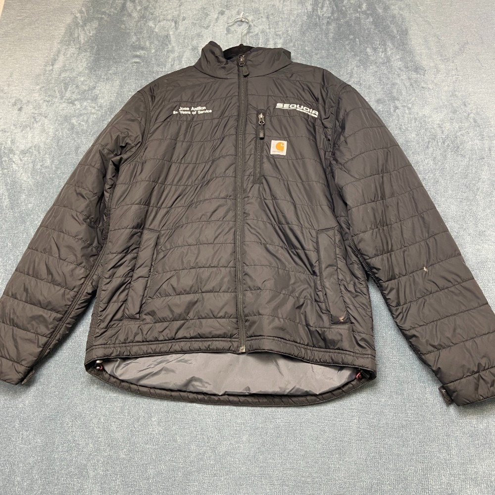 Carhartt Rain Defender Gilliam Jacket Mens Medium Shadow Full Zip Relaxed Fit